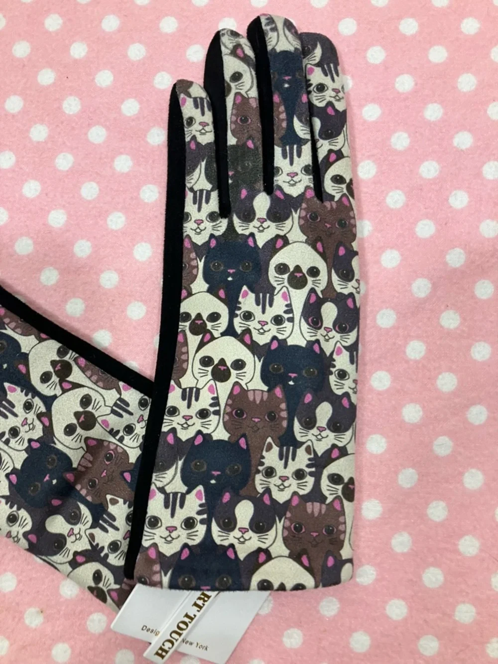 V Smart Touch Cat Gloves 7 - Medium